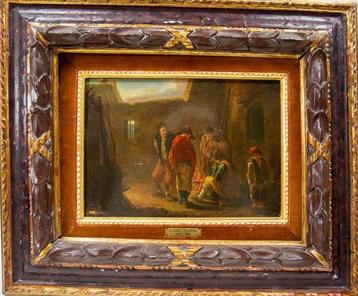 Fiammingo Del (XVII) Circle Albert Flamen - Figure attorno