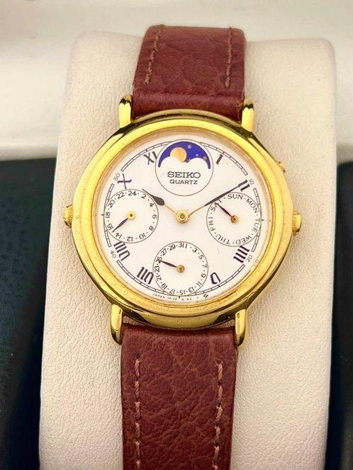 Seiko - Sans Prix de Réserve - Vintage Triple Date Moon, Handtassen en Accessoires, Horloges | Antiek