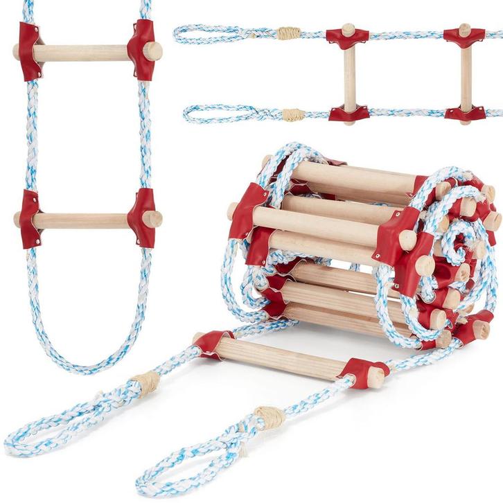 Touwladder - dakladder - 15 meter, Doe-het-zelf en Bouw, Ladders en Trappen, Nieuw, Ophalen of Verzenden