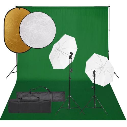 vidaXL Fotostudioset met verlichtingsset, achtergrond en, Audio, Tv en Foto, Fotografie | Fotostudio en Toebehoren, Nieuw, Verzenden