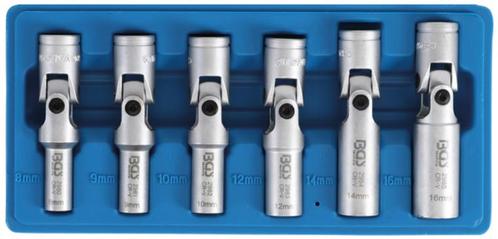 Bgs Technic Cardan bougiedopsleutelset zeskant 10 mm (3/8) 8, Auto-onderdelen, Overige Auto-onderdelen, Verzenden