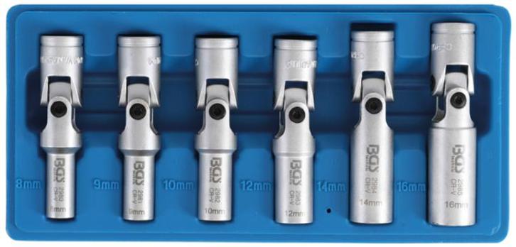 Bgs Technic Cardan bougiedopsleutelset zeskant 10 mm (3/8) 8, Auto-onderdelen, Overige Auto-onderdelen, Verzenden