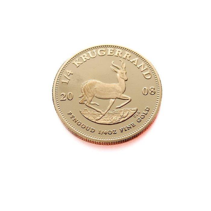 Zuid-Afrika. 1/4 Krugerrand 2008, 1/4 Oz, Postzegels en Munten, Edelmetalen en Baren