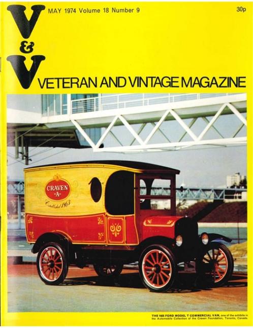 1974 VETERAN AND VINTAGE MAGAZINE 9 ENGELS, Livres, Autos | Brochures & Magazines, Enlèvement ou Envoi