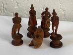 sculptuur, Set van 5 houten miniaturen Zwarte woud - 55 mm -, Antiek en Kunst