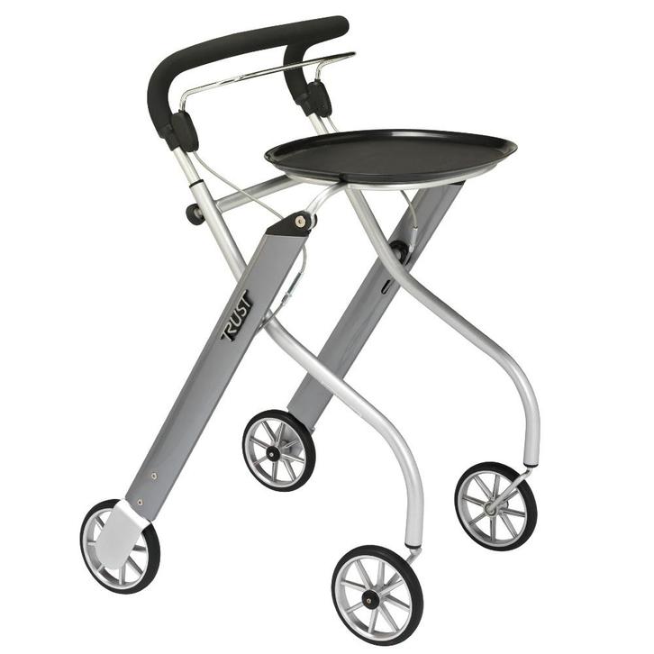 TrustCare Lets Go Indoor rollator - Zilver, Diversen, Rollators, Ophalen of Verzenden