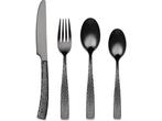 Veiling - Bestekset zwart 24-delig hamered, Maison & Meubles, Cuisine | Couverts