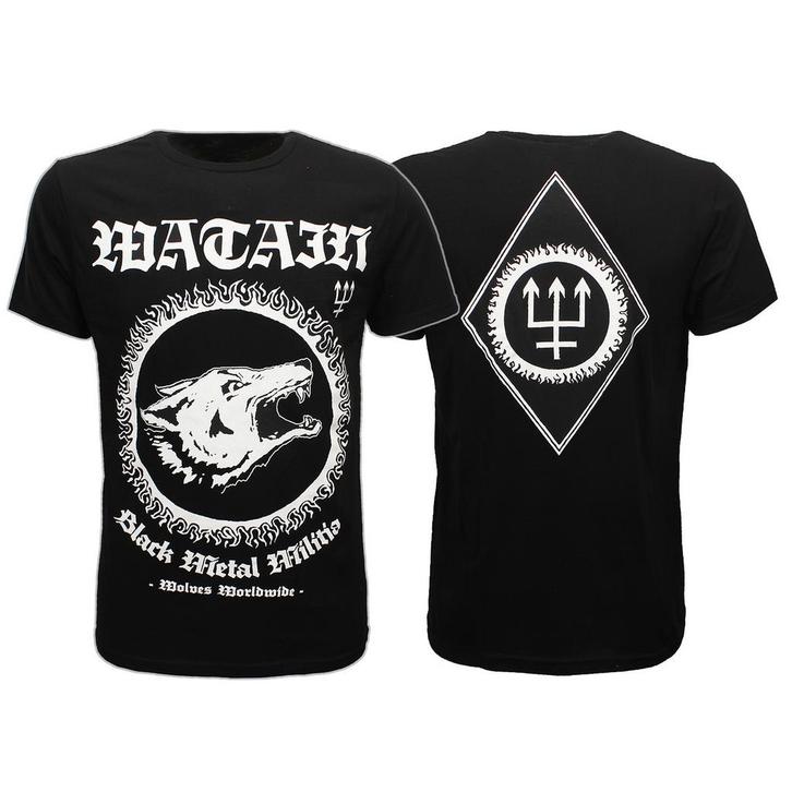 Watain Black Metal Militia T-Shirt - Officiële Merchandise, Kleding | Heren, T-shirts