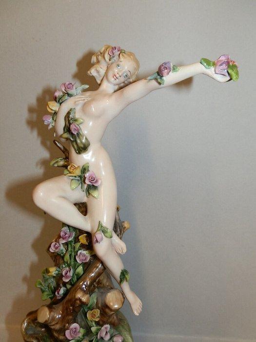 Capodimonte - Giuseppe Cappè - Figuur - La primavera -, Antiek en Kunst, Antiek | Glaswerk en Kristal