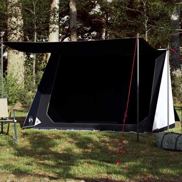 vidaXL Tent 2-persoons waterdicht verduisterend stof wit, Verzenden