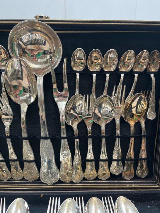 Bestekset voor 12 personen (51) - Verzilverd, Antiek en Kunst, Antiek | Meubels | Tafels