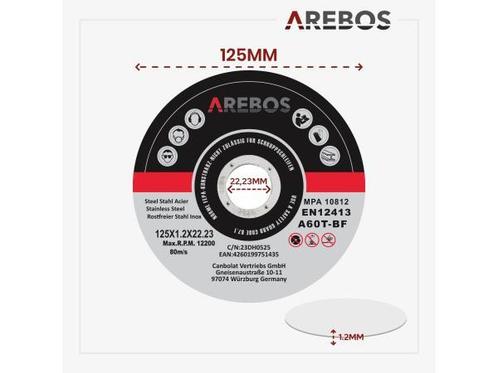 Veiling - Slijpschijven - 50 stuks - 125mm x 1mm, Doe-het-zelf en Bouw, Gereedschap | Machine-onderdelen en Toebehoren, Nieuw