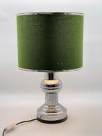 Tafellamp - Eigentijdse tafellamp van wol en chroom - Wol en