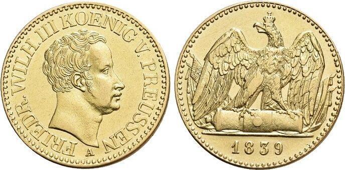 Goud-doppel-friedrichsdor 1839 A Brandenburg-Preussen P..., Postzegels en Munten, Munten en Bankbiljetten | Toebehoren, Verzenden