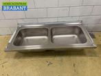 RVS Spoelblad Dubbele spoelbakken 140 x 70 cm Horeca, Zakelijke goederen, Ophalen of Verzenden, Nieuw in verpakking