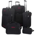 vidaXL Reisbagage set zwart 5-delig, Verzenden, Nieuw
