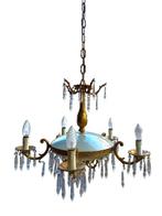 Lustre - Laiton moulé, Opaline