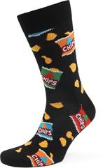 Happy Socks Sokken Chips Bag maat 41-46 Heren, Kleding | Heren, Sokken en Kousen, Verzenden, Nieuw, Zwart, Happy Socks