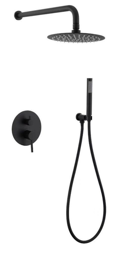 SALE - Roska - Mat zwart - Doucheset inbouw -, Doe-het-zelf en Bouw, Sanitair, Nieuw, Ophalen of Verzenden