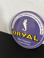 Orval Trappistenbier reclamebord – rond metalen bord –