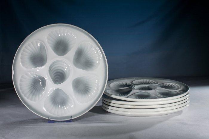 moulins des loups - Service à huîtres (6) - Céramique -, Antiek en Kunst, Kunst | Designobjecten