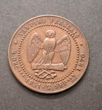 France. Napoléon III. 5 Centimes (module) 1870. Monnaie