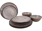 Bo-Camp Halo - Servies - 12-delig - Breukbestendig - Beige, Verzenden, Zo goed als nieuw
