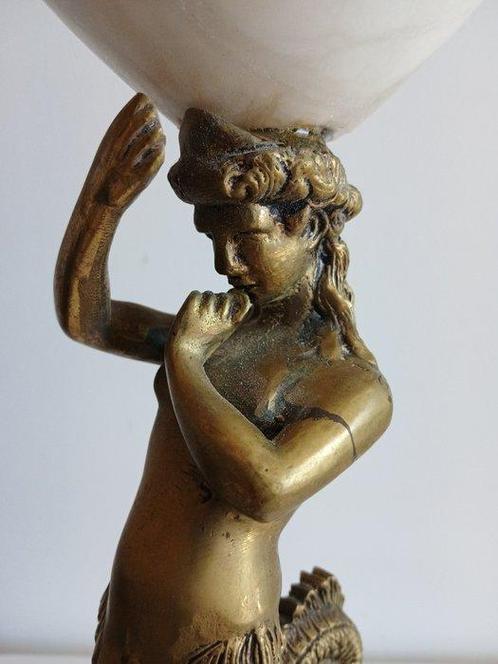 Tafellamp - Albast, Brons, Antiek en Kunst, Curiosa en Brocante