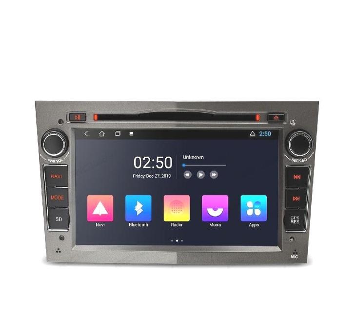 Autoradio Gps Android 10 Gris Pour Opel Astra H Vivaro Zafir, Auto diversen, Autonavigatie, Verzenden