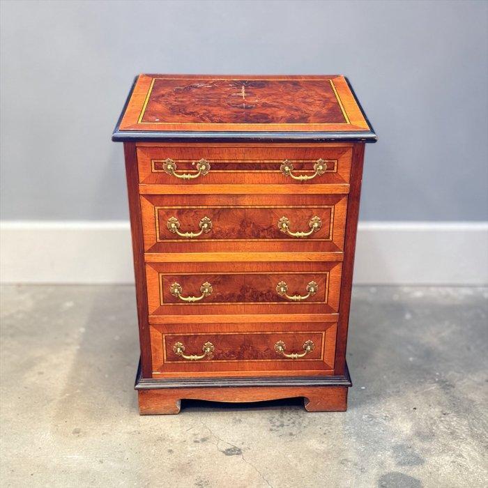 Commode - Messing, Hout - ladekast, Antiquités & Art, Curiosités & Brocante