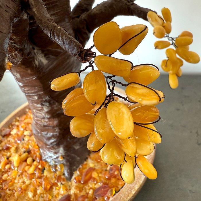 Oude handgemaakte decoratieve amberboom met natuurlijk, Antiek en Kunst, Curiosa en Brocante