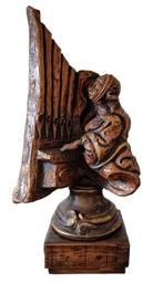 Figuur - Santa Cecilia - 32 cm - Hout