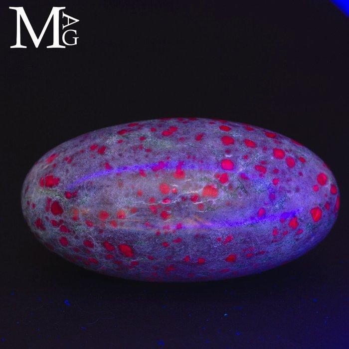 Natural Ruby - Extra Kwaliteit Heilig Shiva Lingam in robijn, Verzamelen, Mineralen en Fossielen