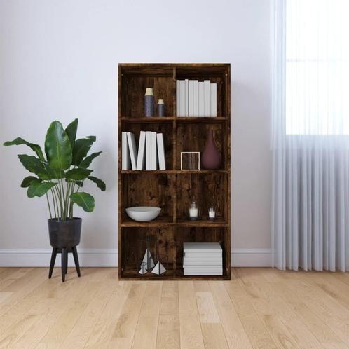 vidaXL Boekenkast 66x30x130 cm bewerkt hout gerookt, Maison & Meubles, Armoires | Bibliothèques, Envoi