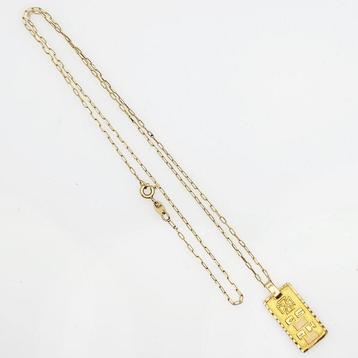 Collier avec pendentif - 18 carats Or jaune