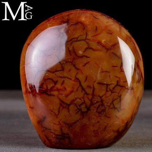Eerste selectie Rood Passie Hart - Vrije Vorm Cornelian -, Verzamelen, Mineralen en Fossielen