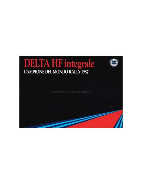 1987 LANCIA DELTA HF INTEGRALE BROCHURE ITALIAANS, Livres, Autos | Brochures & Magazines, Enlèvement ou Envoi