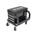 Verrijdbare werkplaatskruk - monteurskruk op wielen zwart, Doe-het-zelf en Bouw, Gereedschap | Overige machines, Ophalen of Verzenden