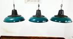 Plafondlamp (3) - Gietijzer - Industriële emaille lampen