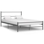 vidaXL Bedframe metaal grijs 120x200 cm, Verzenden, Nieuw