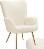 Fauteuil met armleuning - Relaxfauteuil - Relaxstoel - Creme, Huis en Inrichting, Verzenden, Nieuw