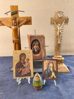 Icône - Groupe Pasqua 2 - Bois, Laiton, Poterie, Pigments, Antiquités & Art