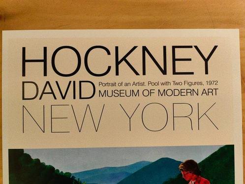 David Hockney (after) - Pool with two figures, Museum of, Antiek en Kunst, Kunst | Tekeningen en Fotografie