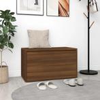 vidaXL Halbankje 80x40x45 cm bewerkt hout bruin eikenkleur, Huis en Inrichting, Verzenden, Nieuw