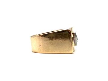 Ring - 18 karaat Roségoud Diamant (Natuurlijk) - Robijn