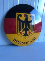 Emblème de laigle allemand sur drapeau national - Panneau, Antiquités & Art