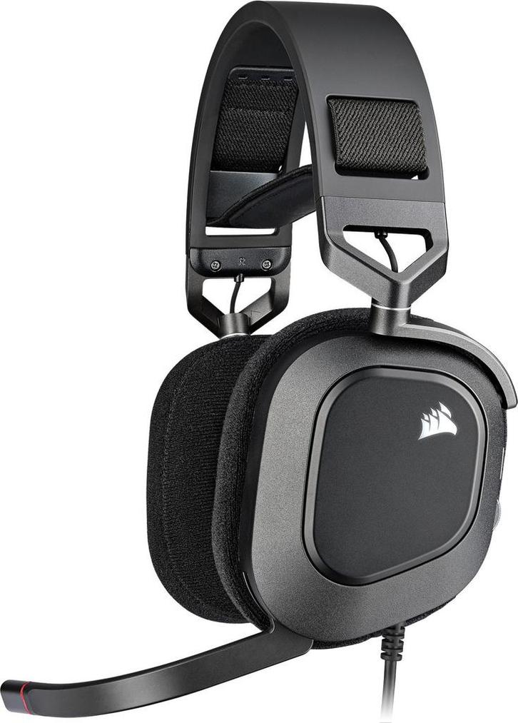 Corsair HS80 RGB Gaming Headset Zwart Gaming headsets, Computers en Software, Headsets, Verzenden