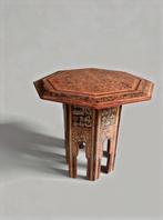 Bijzettafel - Teak - Antiek Birmaans octagonaal