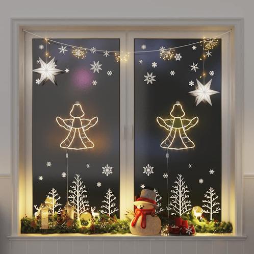 vidaXL Kerstverlichting engel silhouet 2 st 50 LEDs warm wit, Diversen, Kerst, Nieuw, Verzenden