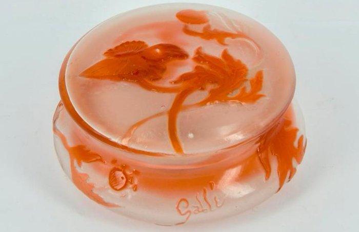 Établissements Gallé - Emile Gallé - Plateau - Verre -, Antiek en Kunst, Antiek | Glaswerk en Kristal